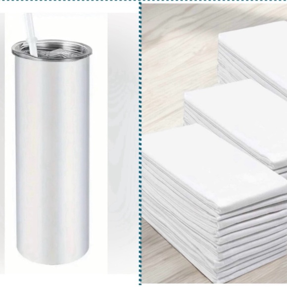 2pc set-20oz tumbler and matching towel - Picture 2 of 3